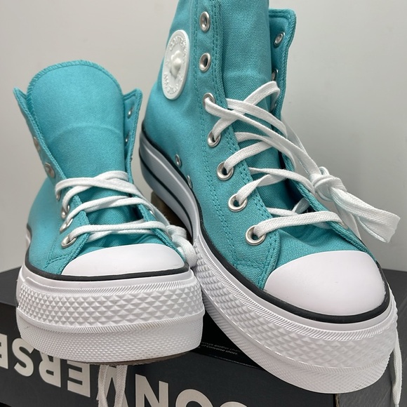 Converse WMNS CTAS LIFT HI
OCEAN DRIP/WHITE/BLACK A06492C Platforms Sneakers - Picture 6 of 16